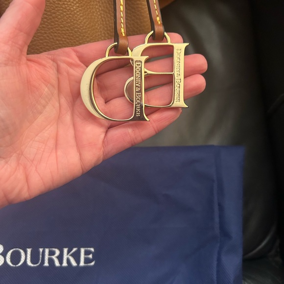 Dooney & Bourke Tan Leather Shoulder Bag - Picture 4 of 7